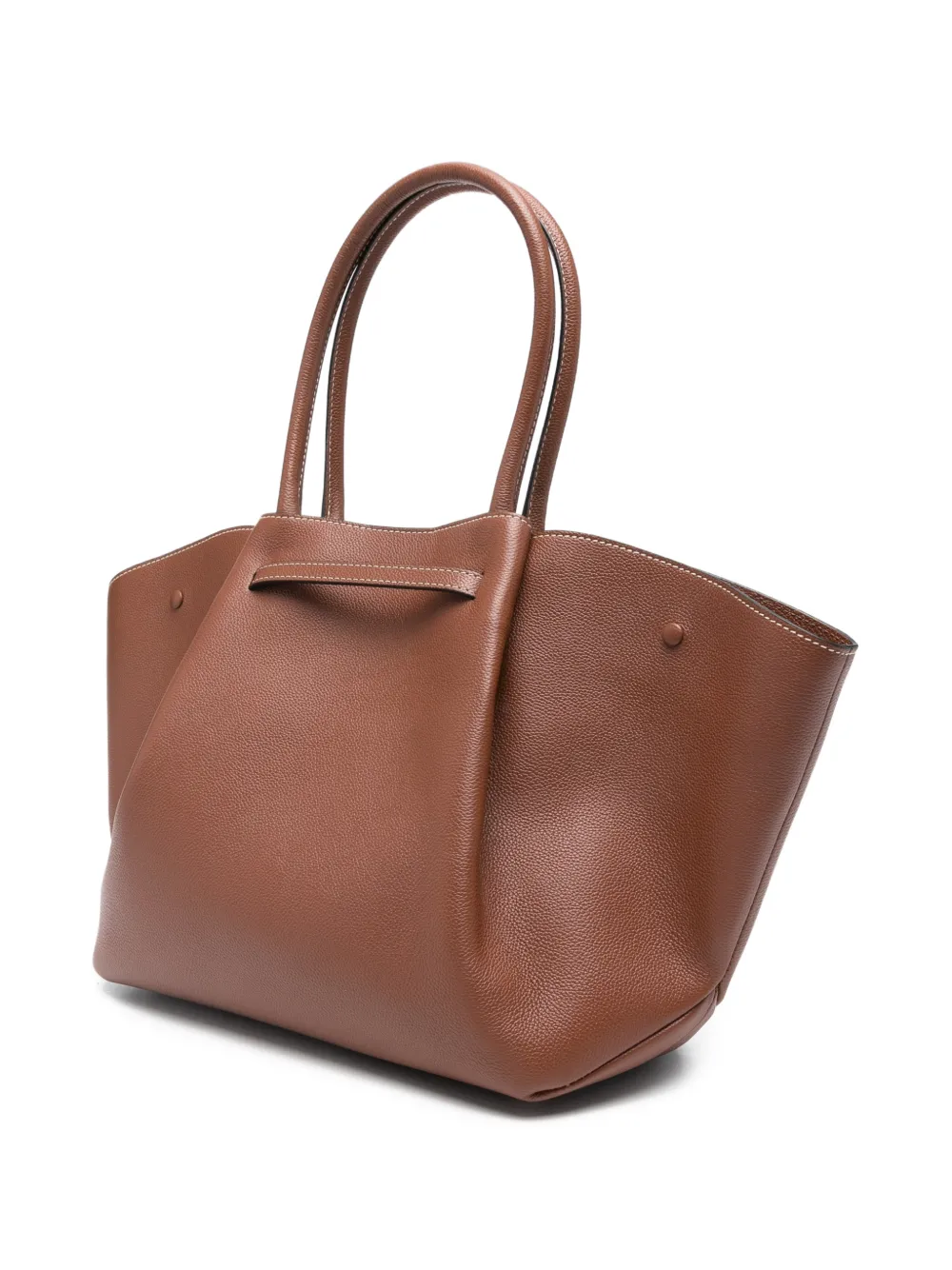  Demellier The New York Stitching Tote Bag - Brown 