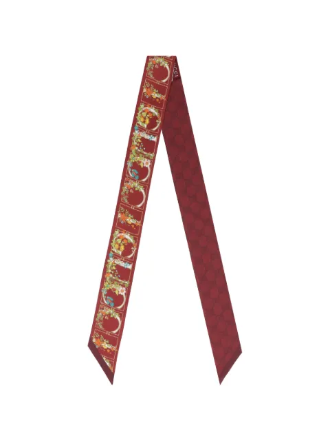 Gucci printed silk twill ribbon