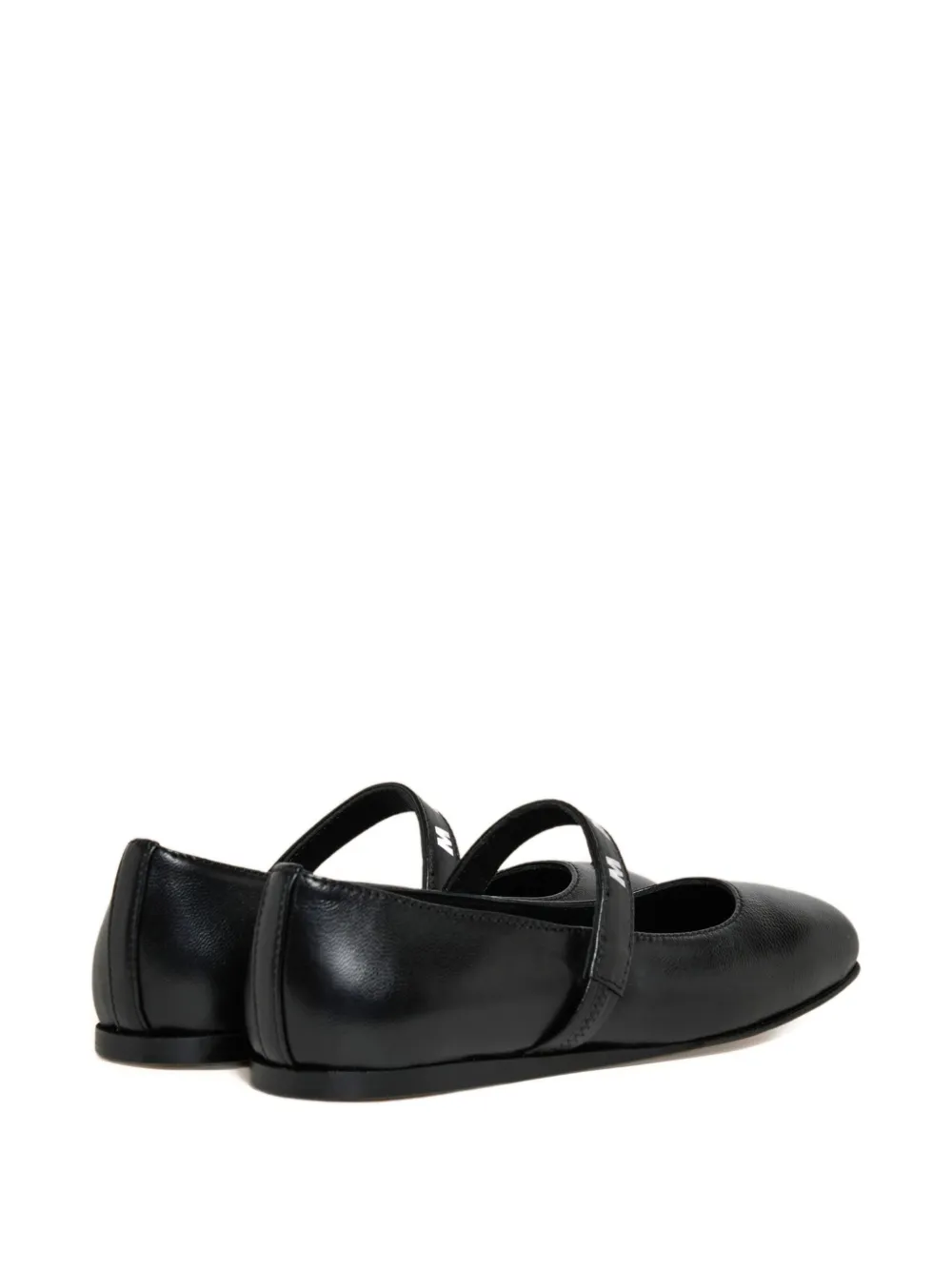 Marni Kids Leren Mary Jane schoenen Zwart