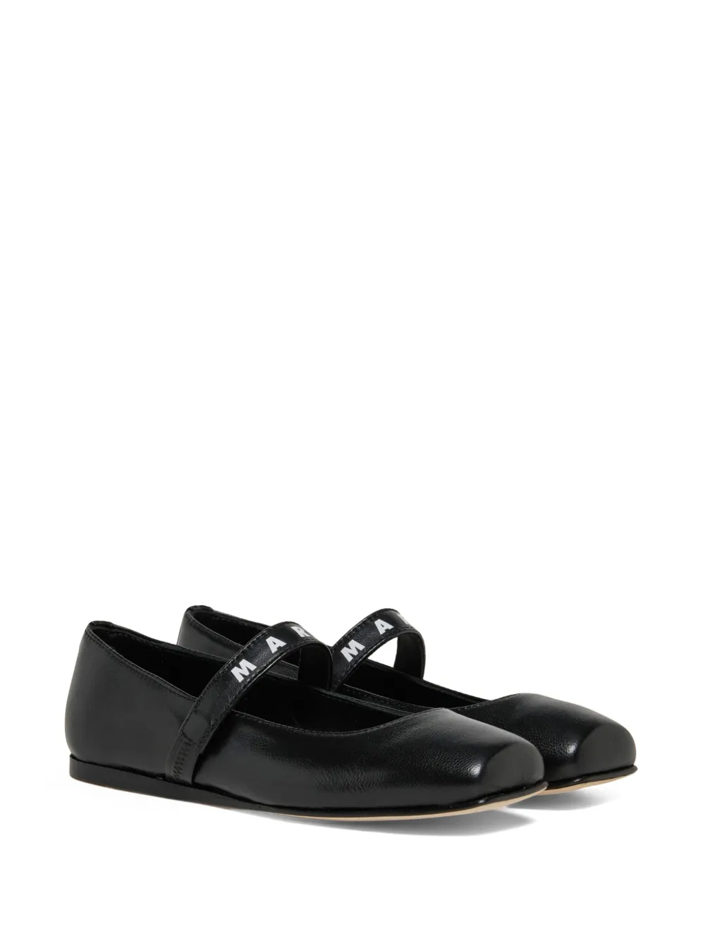 Marni Kids black leather Mary Jane - Nero