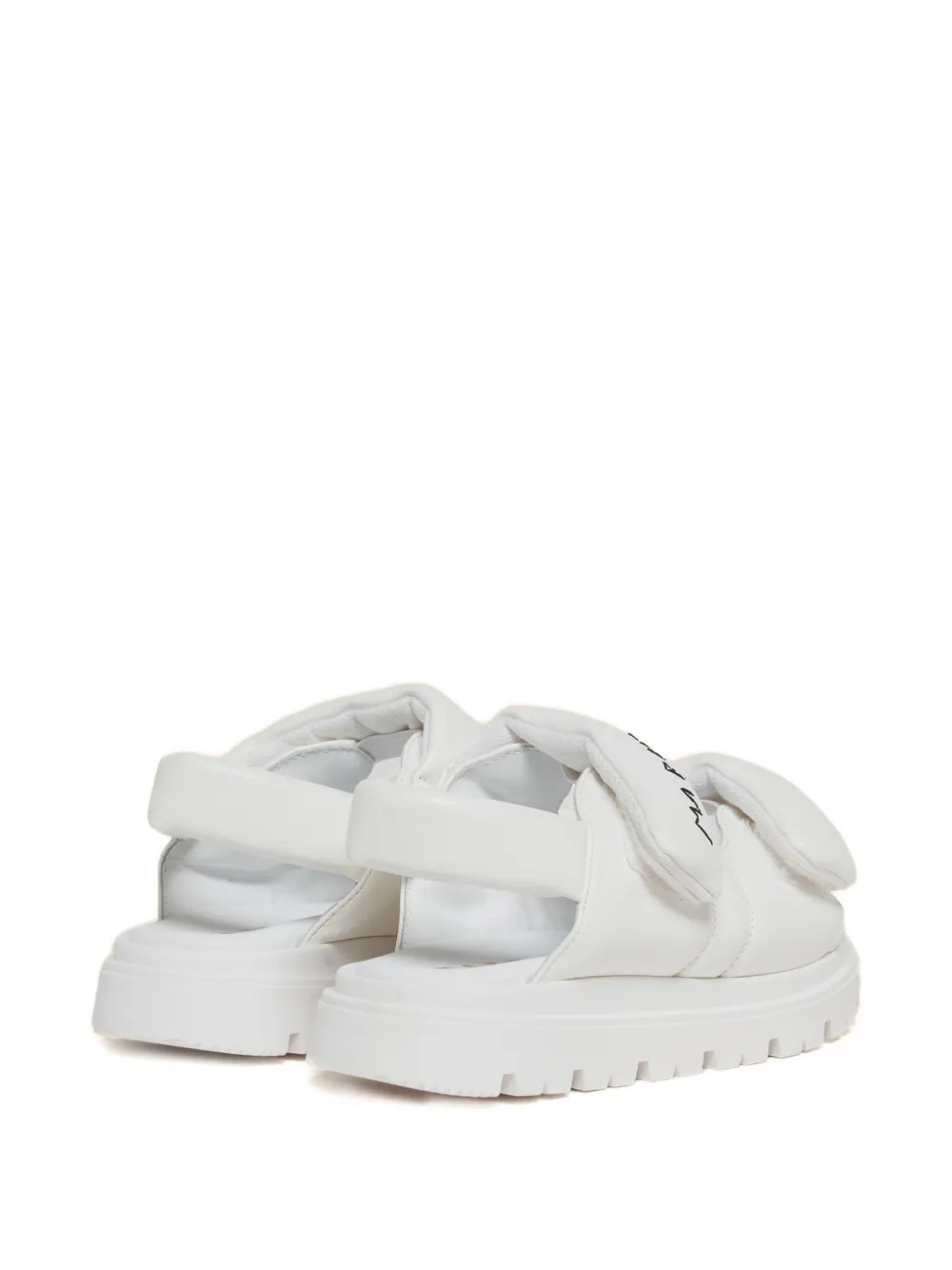Marni Kids Gewatteerde sneakers met logo Wit