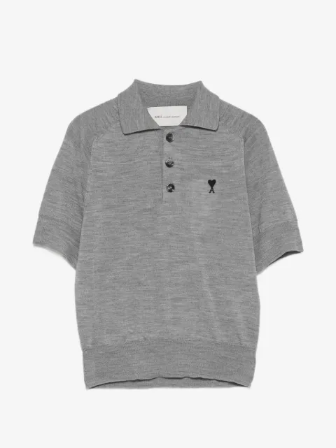 AMI Paris playera tipo polo con logo bordado