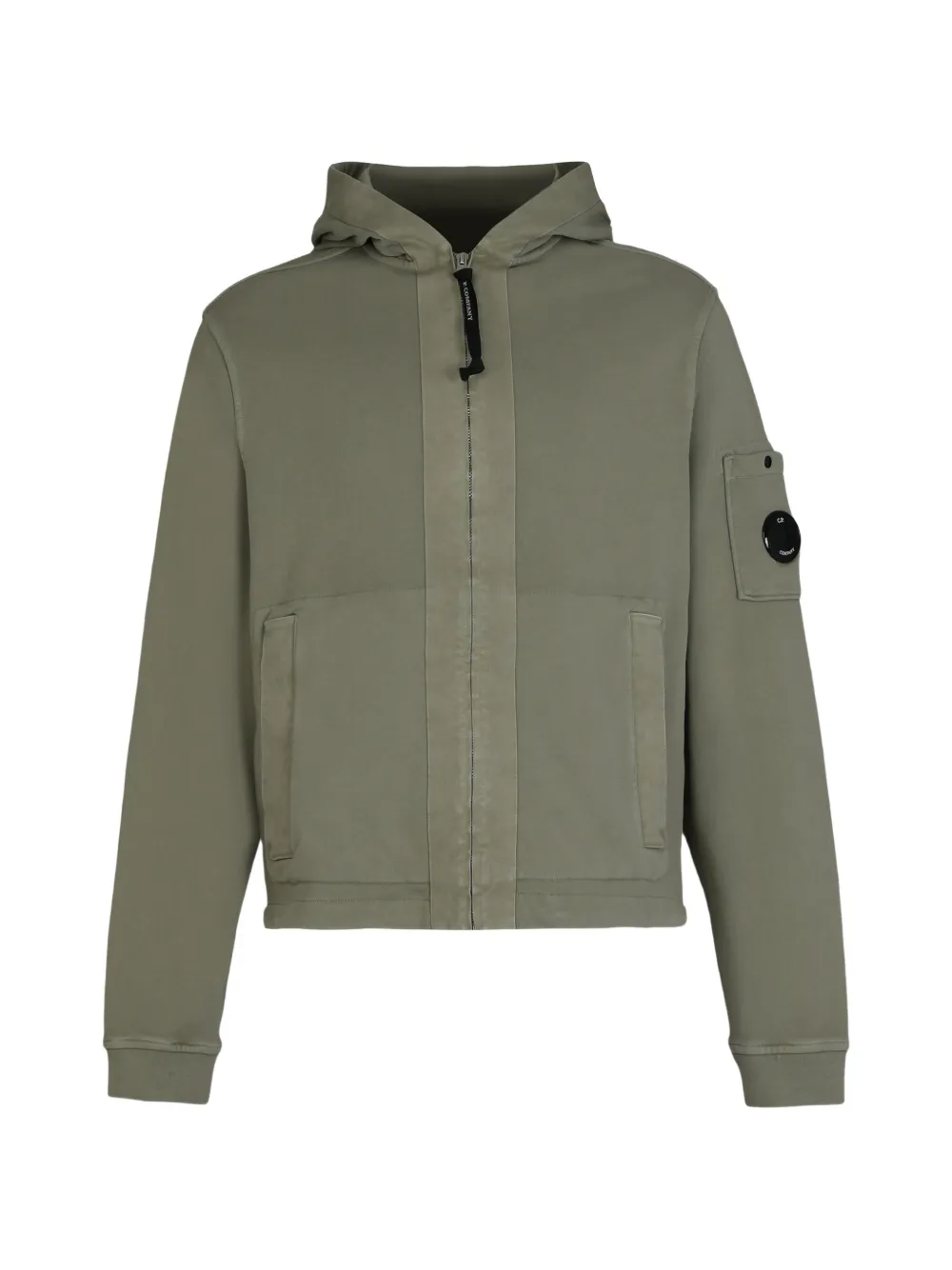 C.P. Company zip cotton hoodie - Verde