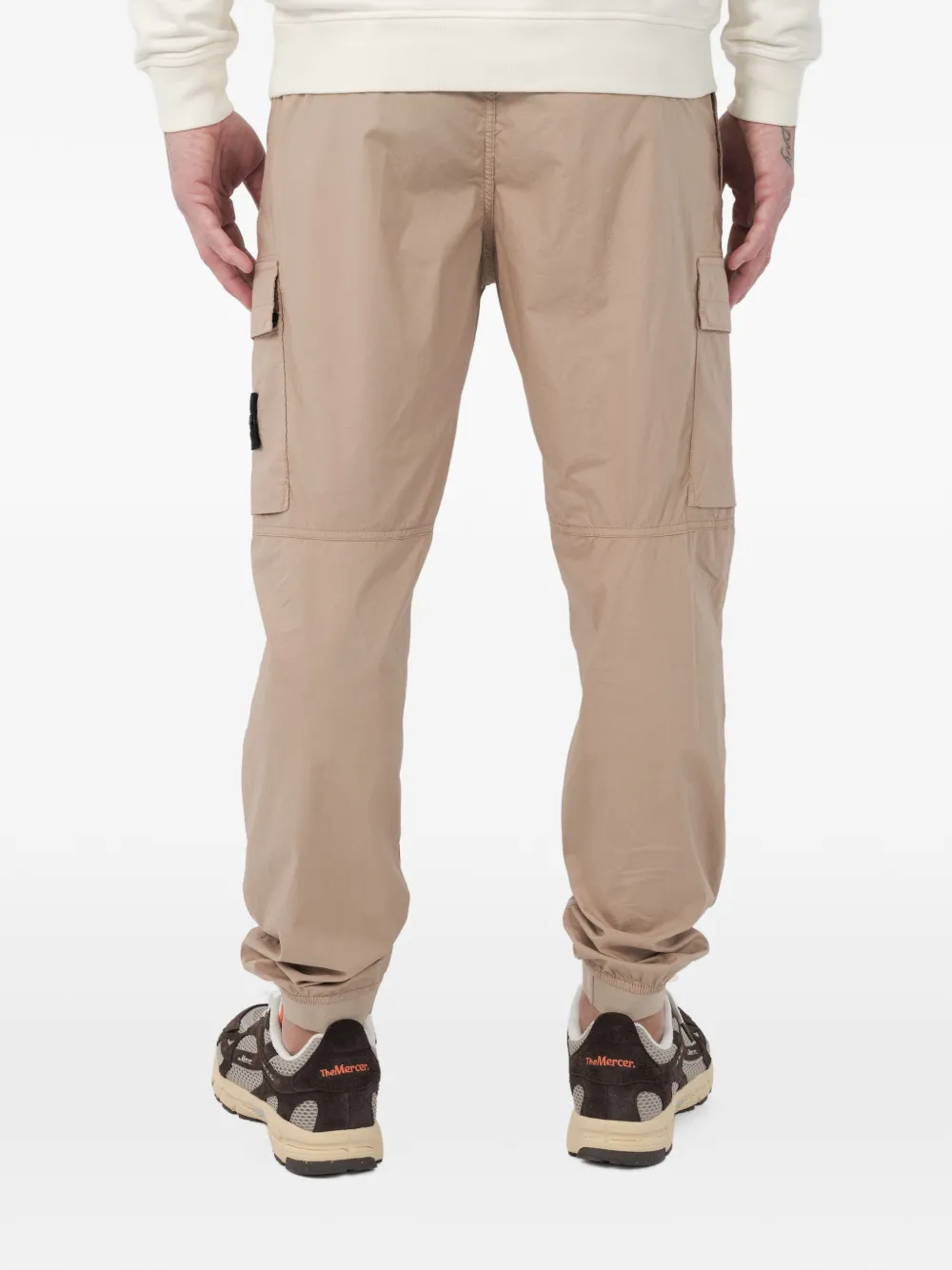 Stone Island Cargo broek met Compass-logopatch Beige