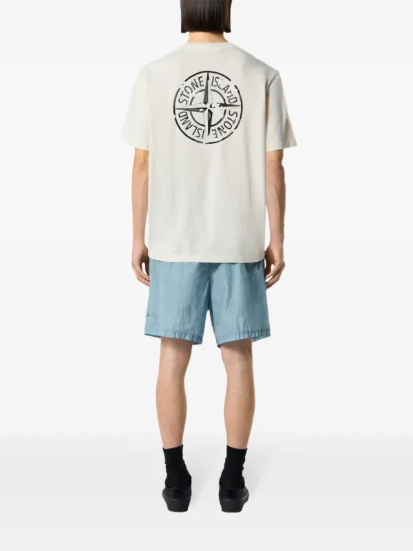 Stone Island ロゴ Tシャツ | ホワイト | FARFETCH JP