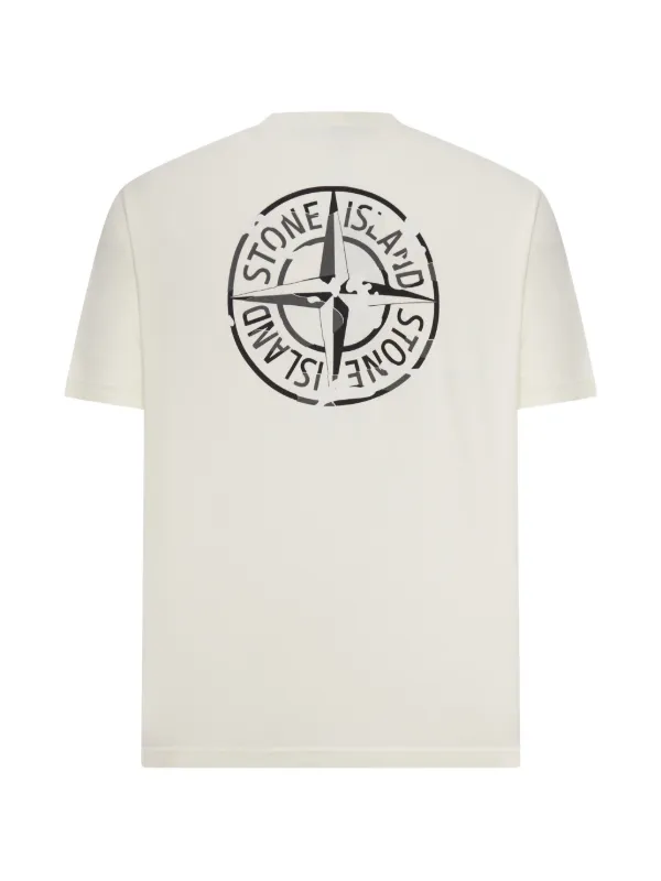 Stone Island ロゴ Tシャツ | ホワイト | FARFETCH JP