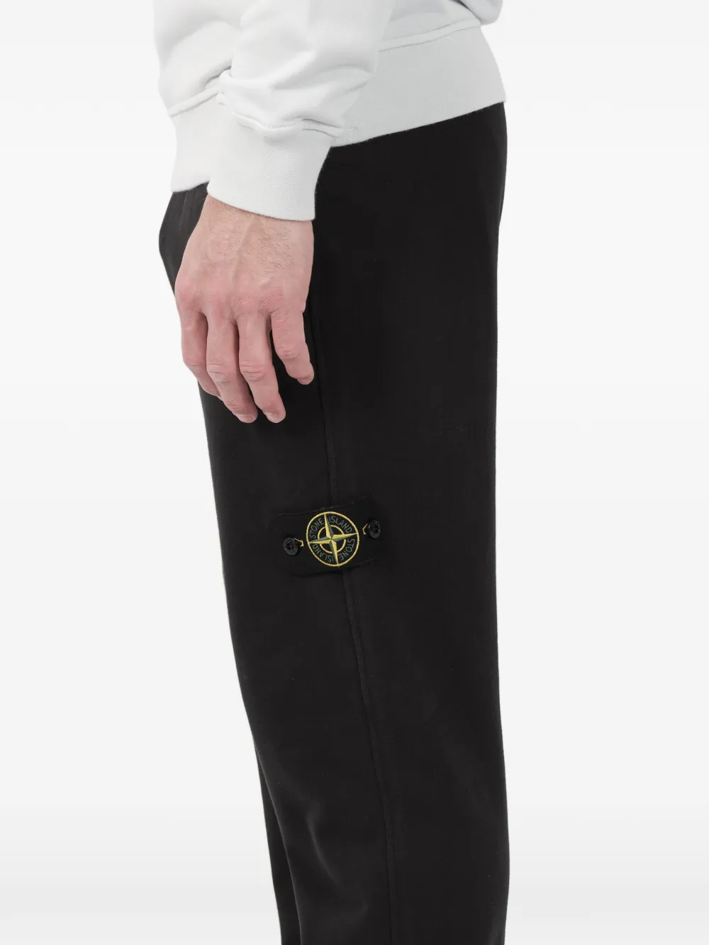 Stone Island Trainingsbroek met Compass-logopatch Zwart