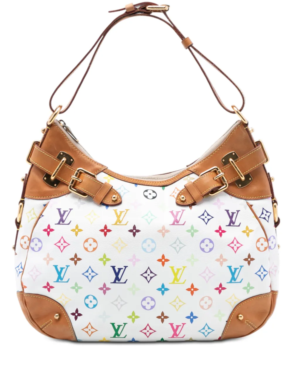 Louis Vuitton Pre-Owned Borsa passepartout Greta con monogramma multicolore 2009 - Bianco