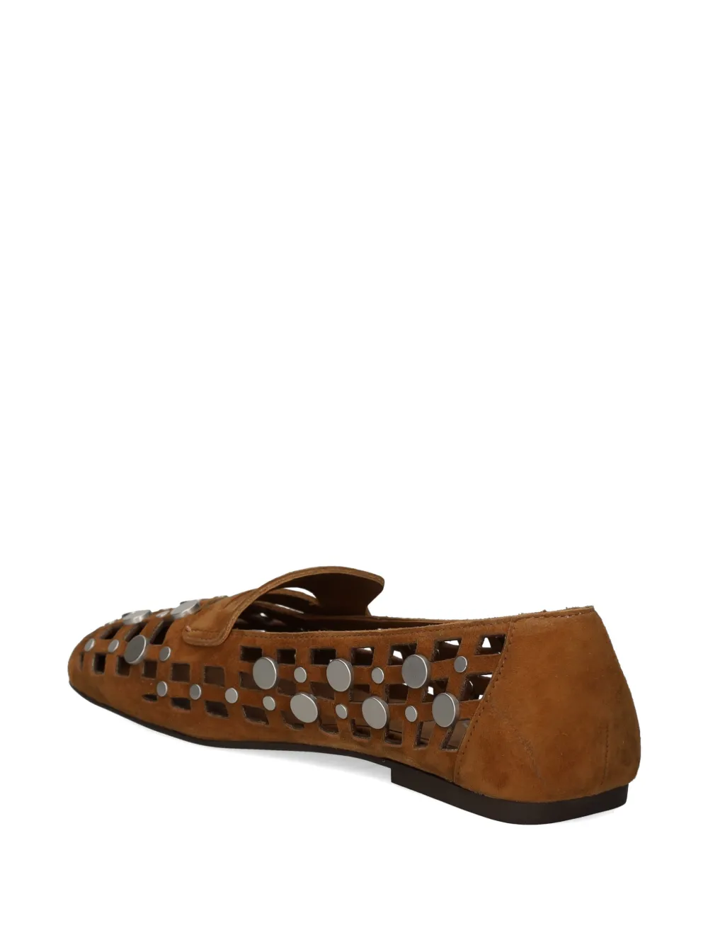 Ash Bali loafers met studs en uitgesneden details Bruin