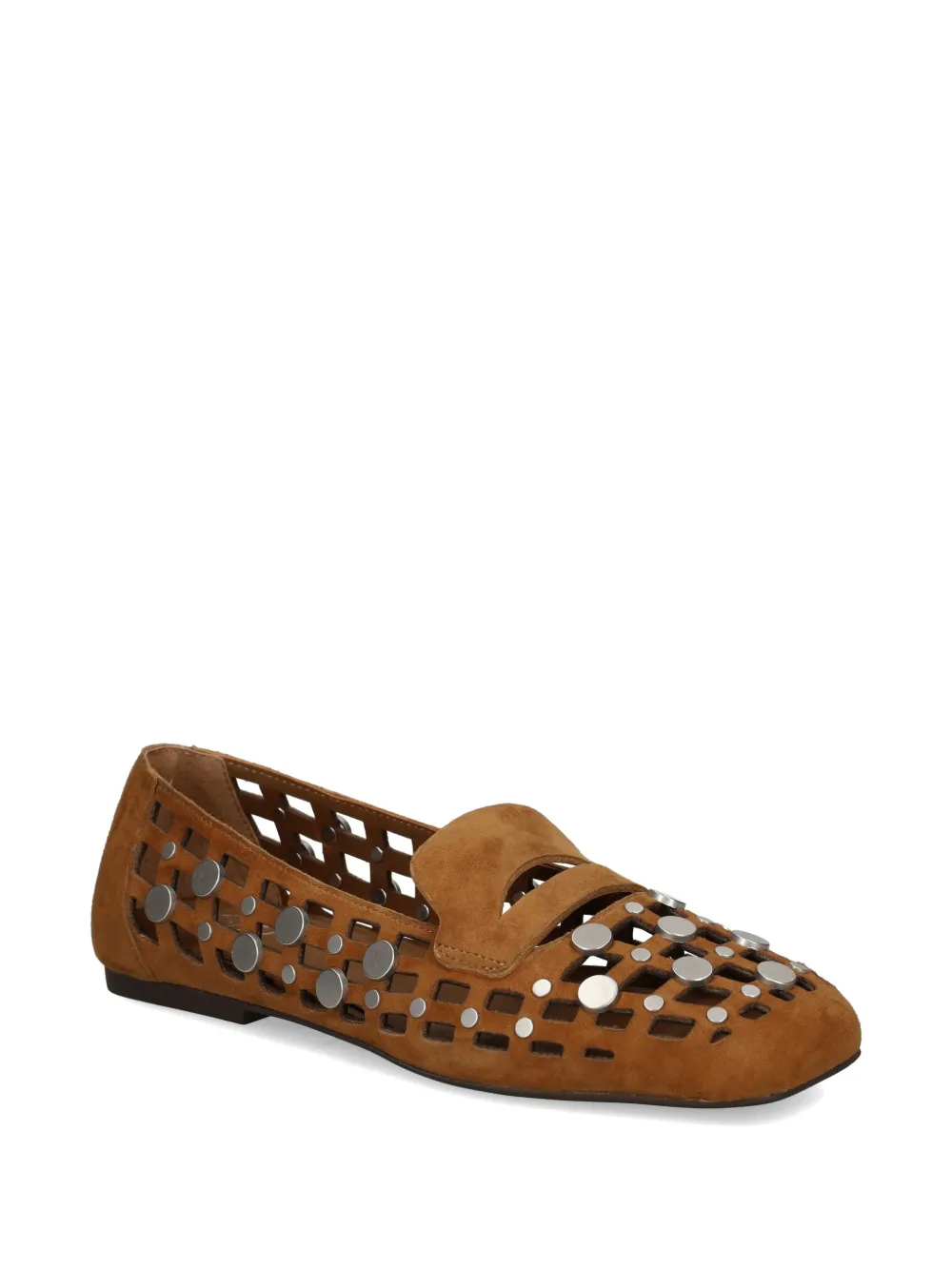 Ash Bali loafers met studs en uitgesneden details Bruin