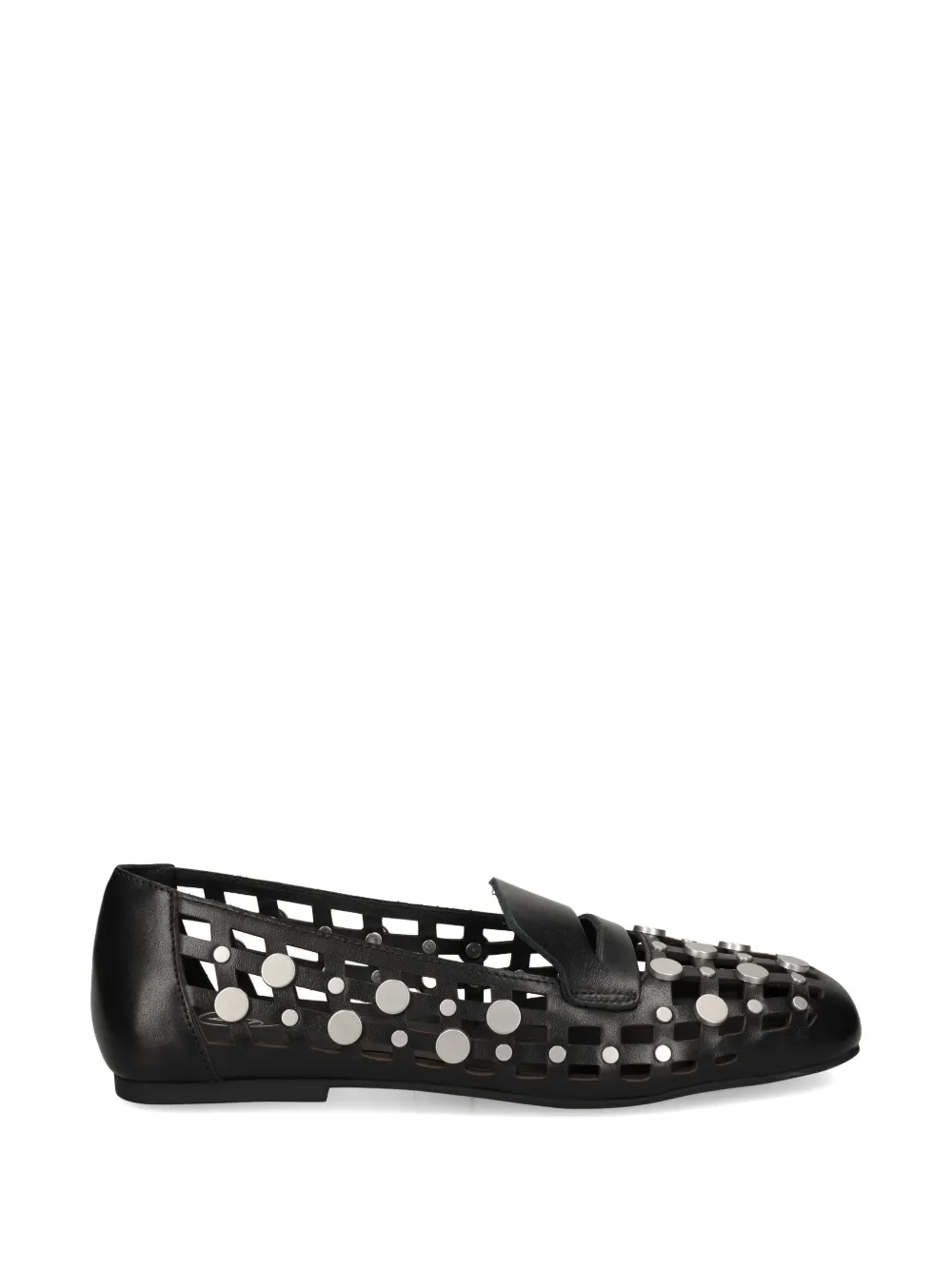 Ash Bali cut-out studded loafers - Schwarz