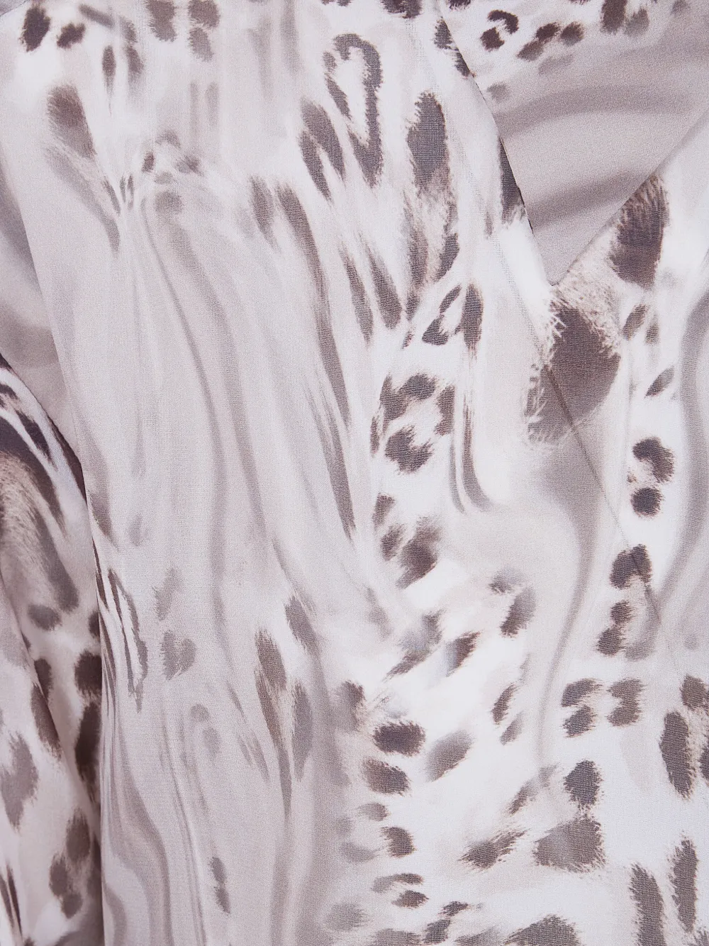 Buttoned Animal Print Shirt
