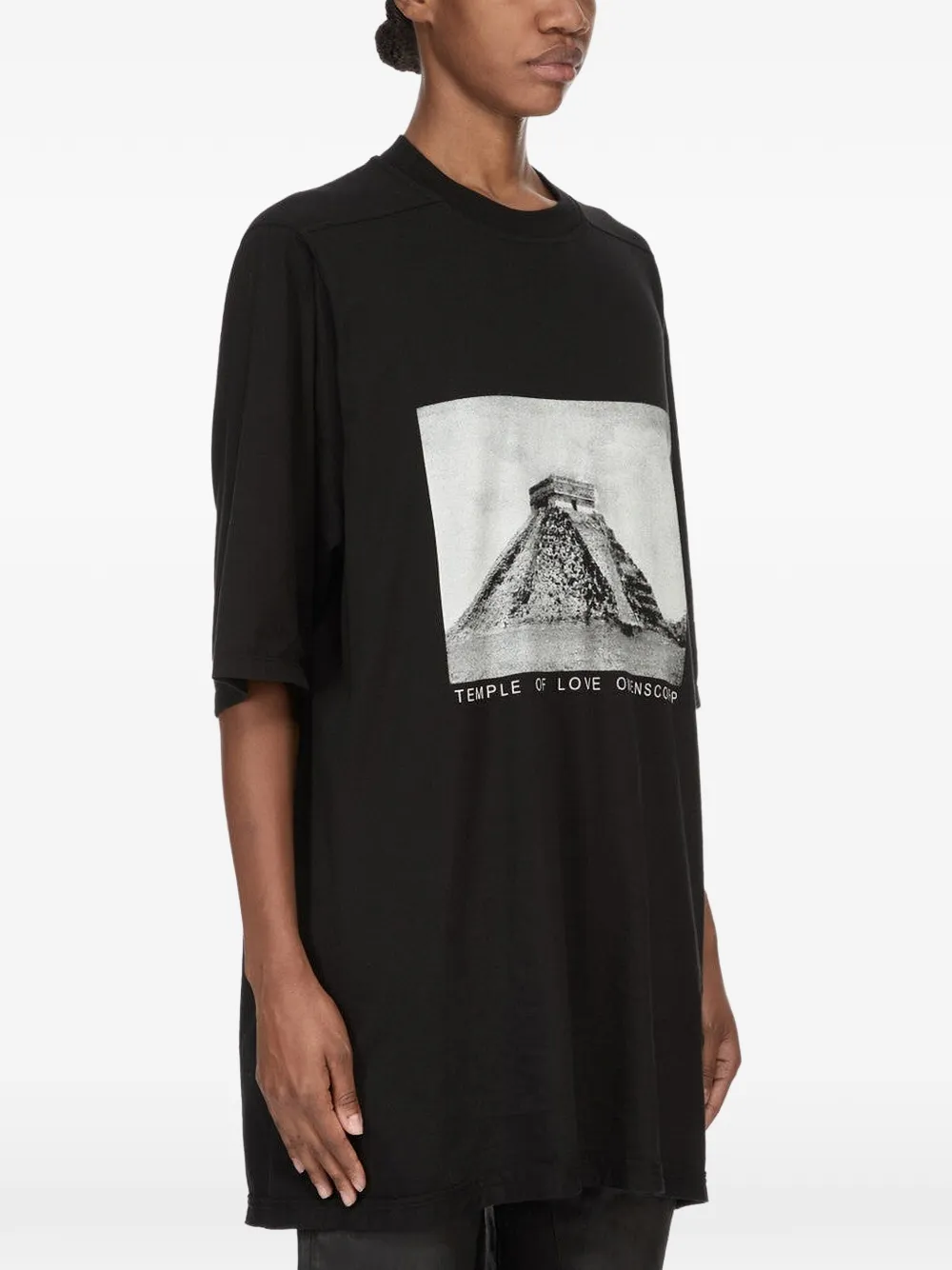 Rick Owens DRKSHDW Jumbo oversized T-shirt met grafische print Zwart
