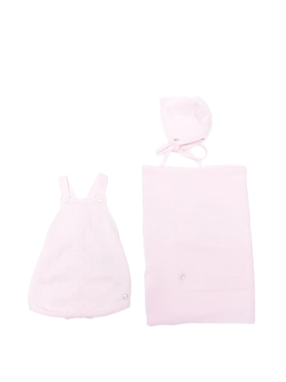 Paz Rodriguez knitted shorties set (set of three) - Rosa