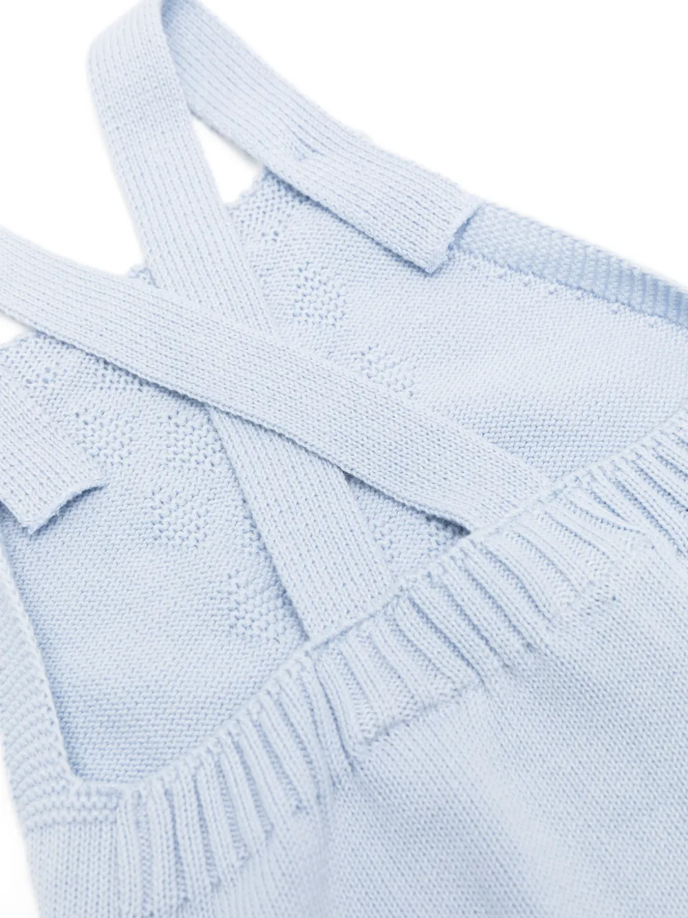 Paz Rodriguez Knitted Romper Set - Blue 