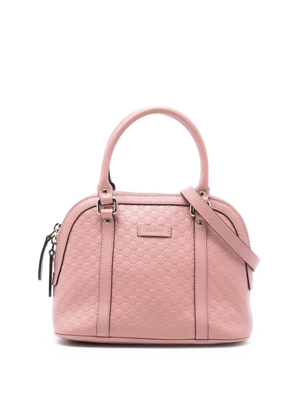 Gucci Pre-Owned 2016-2026 Mini Microguccissima Dome satchel - Rosa