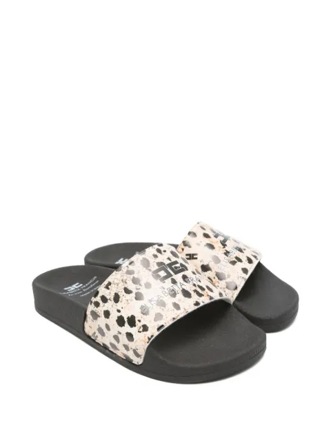 Elisabetta Franchi La Mia Bambina animal-print slides