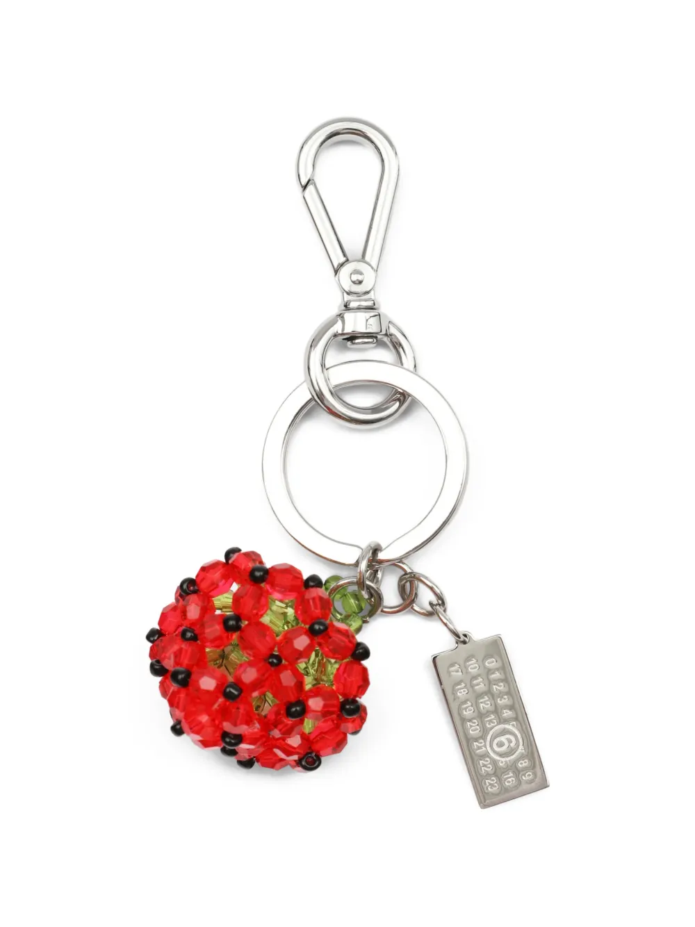 MM6 Maison Margiela strawberry-shape keyring - Rot