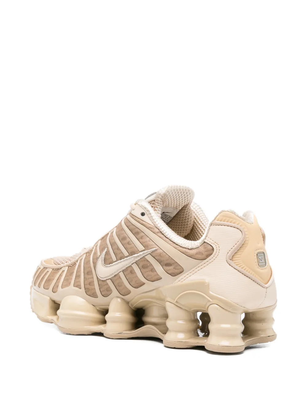 Nike Shox TL sneakers met textuur Beige