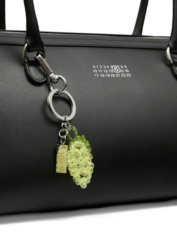 MM6 Maison Margiela Lemon Beaded Numeric Keyring | Yellow | FARFETCH