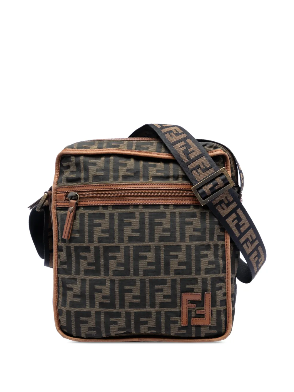 Fendi Pre-Owned 2000-2010 Zucca Canvas crossbody bag - Brown