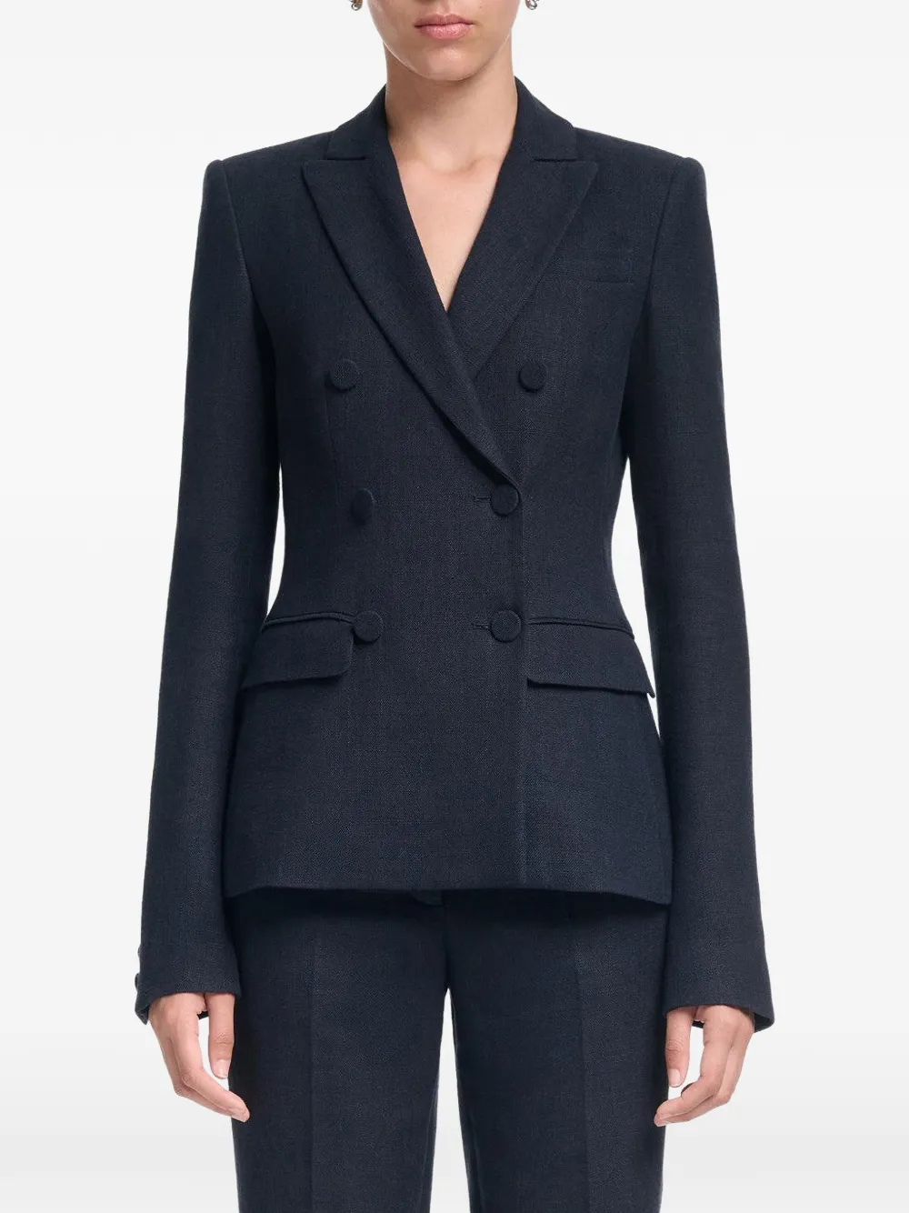  Altuzarra Double-breasted Fitted Jacket - Blue 