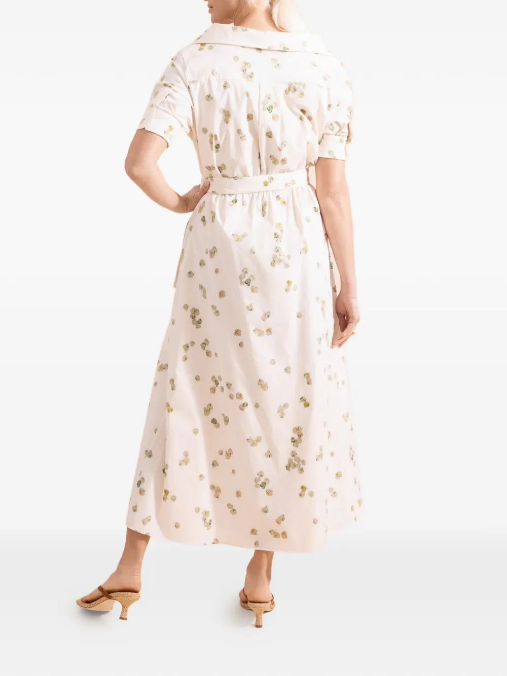  Altuzarra Lydia Floral-pattern Belted Dress - Neutrals 