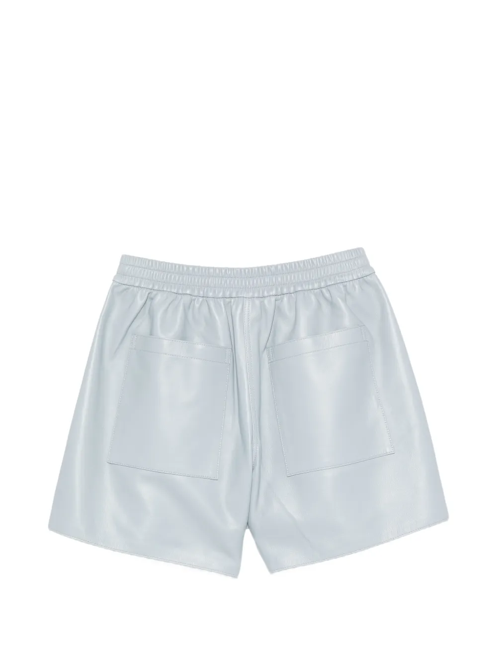 Arma Fyona Elasticated Lambskin Shorts - Blue 