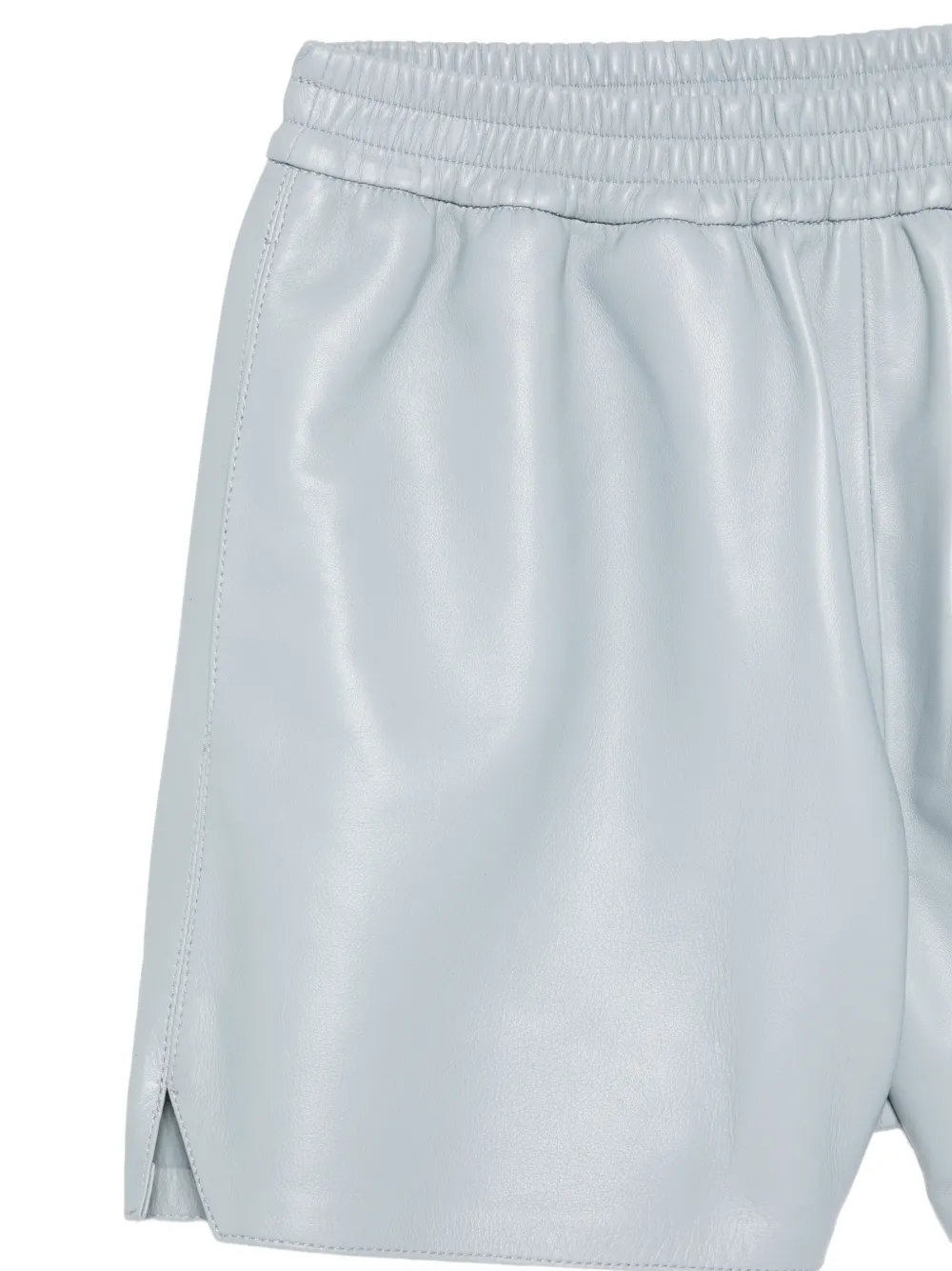  Arma Fyona Elasticated Lambskin Shorts - Blue 