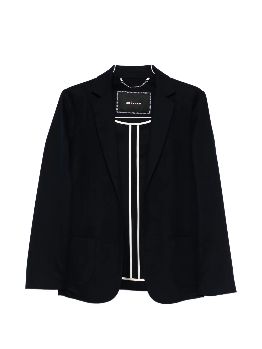 Kiton single-breasted blazer - Blu