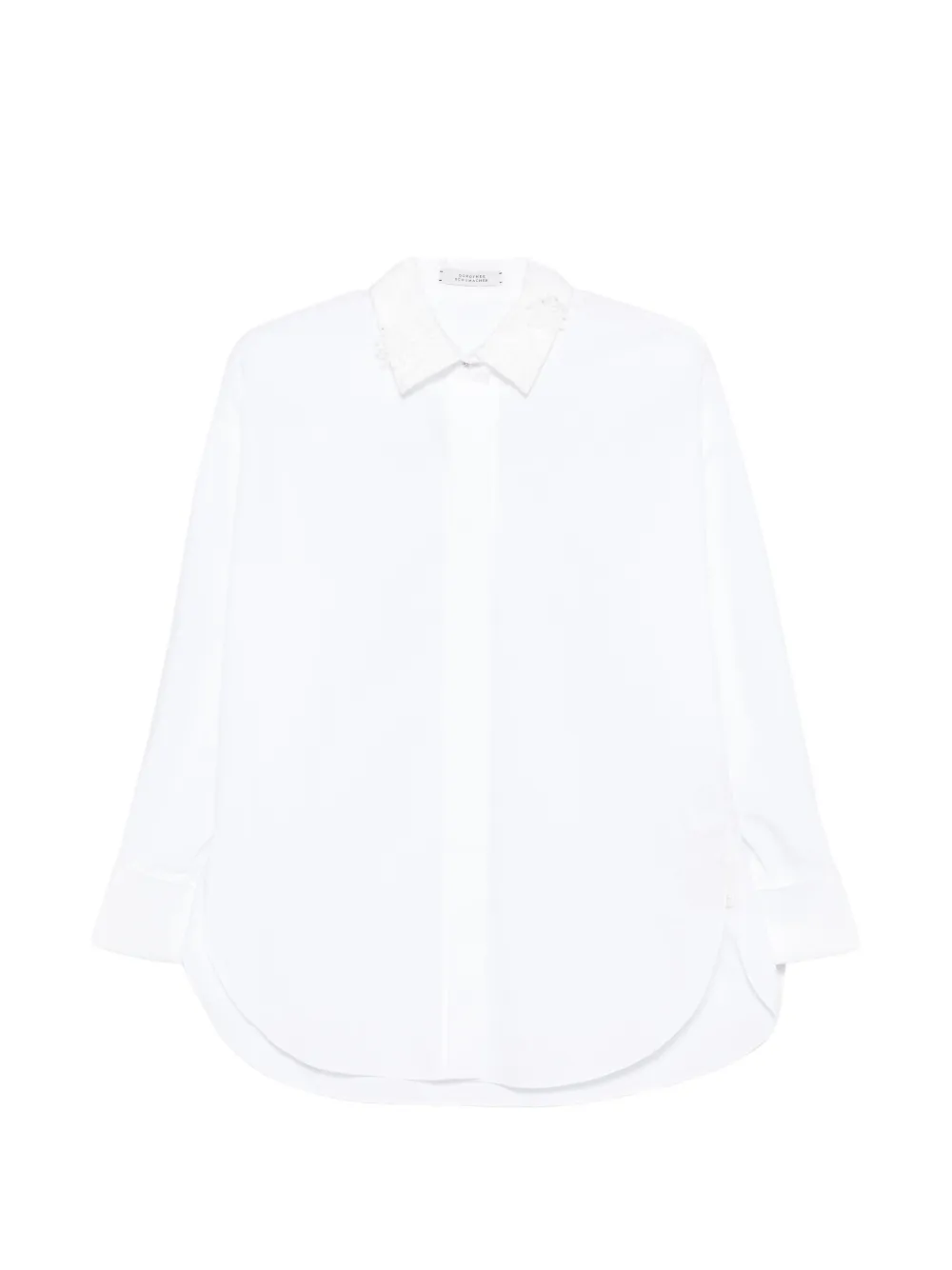 Dorothee Schumacher Power lace-collar shirt - Bianco