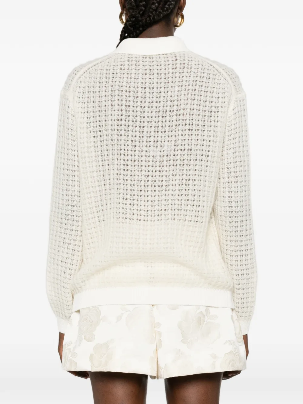 Dorothee Schumacher Airy vest met kraag en knopen Beige