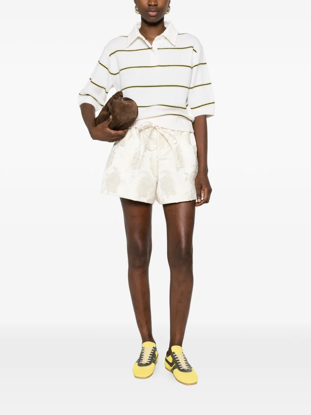 Dorothee Schumacher Sporty Statements gestreept poloshirt Wit
