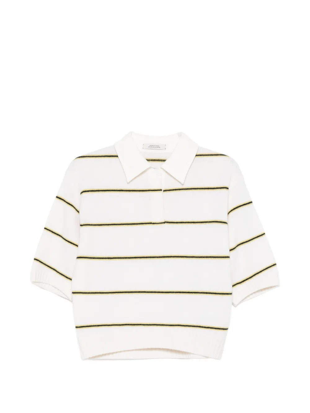 Dorothee Schumacher Sporty Statements striped polo shirt - Bianco