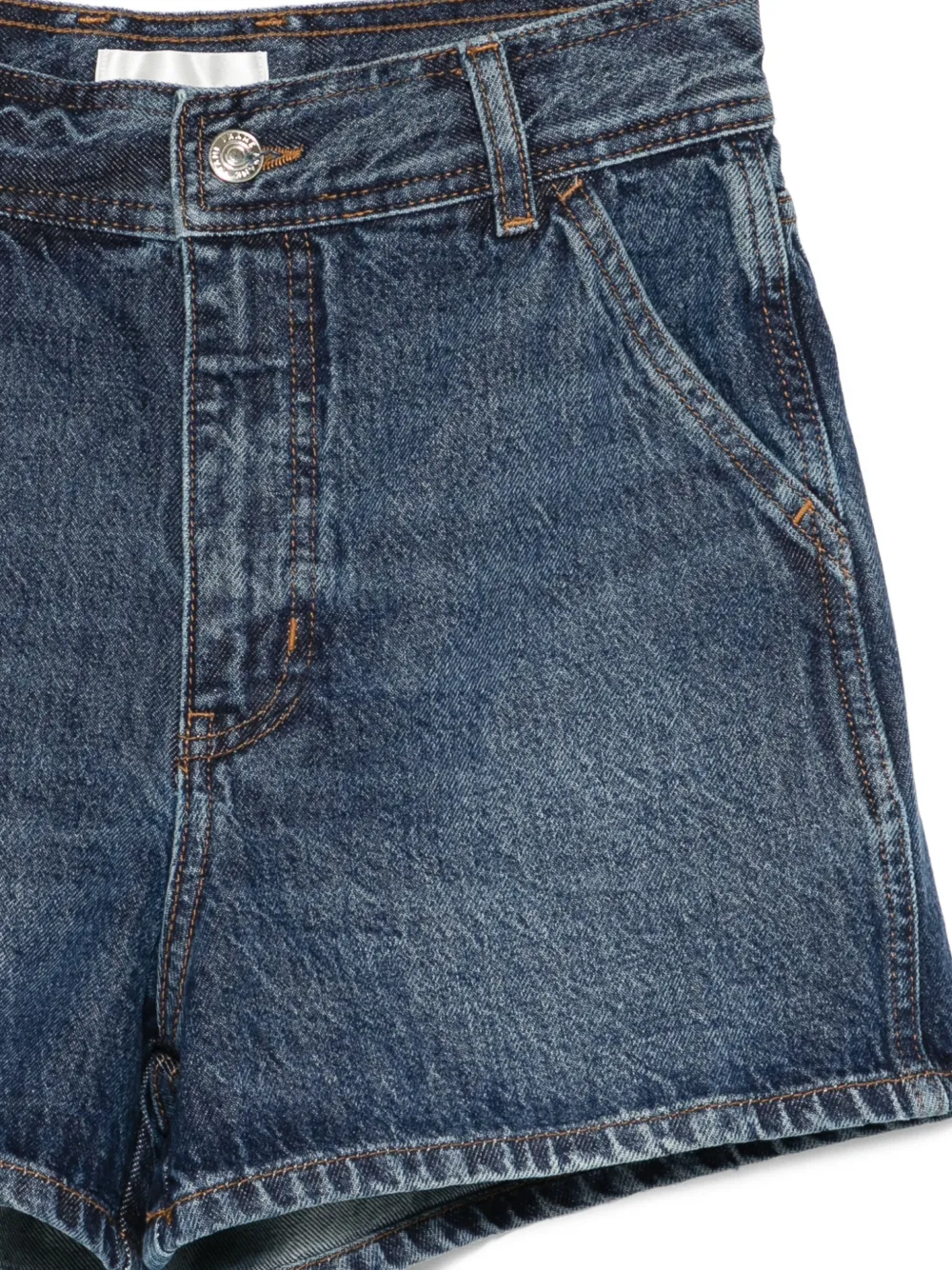  Frame The Dockside Denim Shorts - Blue 