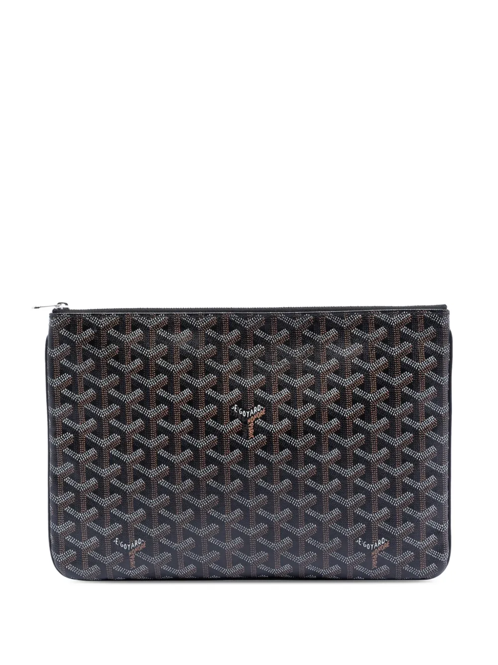Goyard Pre-Owned Clutch Senat MM in tela Goyardine 2016 - Nero