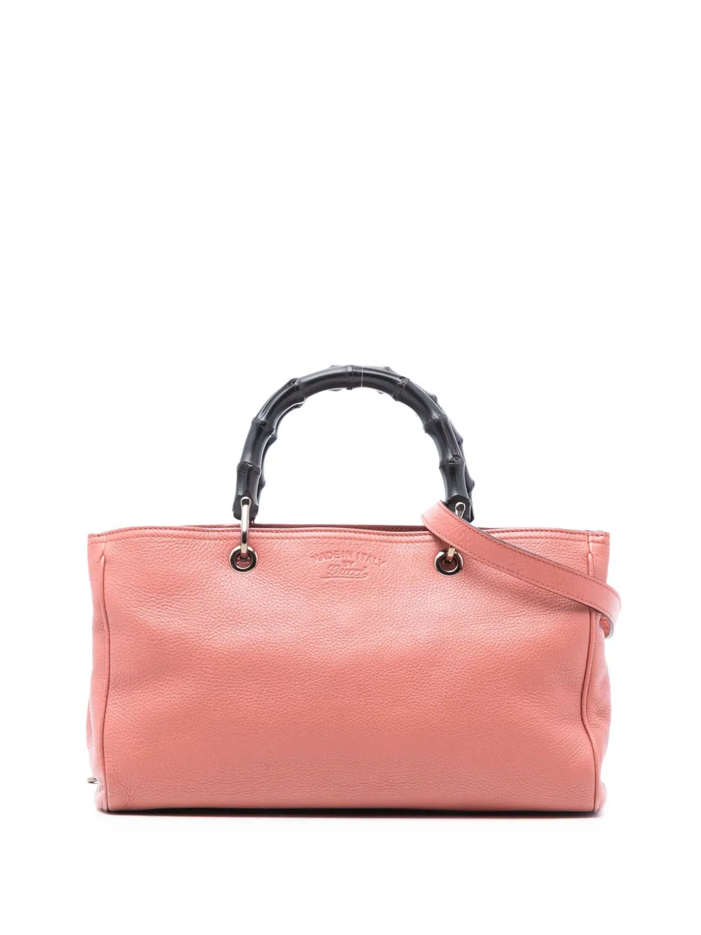 Gucci Pre-Owned 2016-2026 Medium Calfskin Bamboo Shopper satchel - Rosa