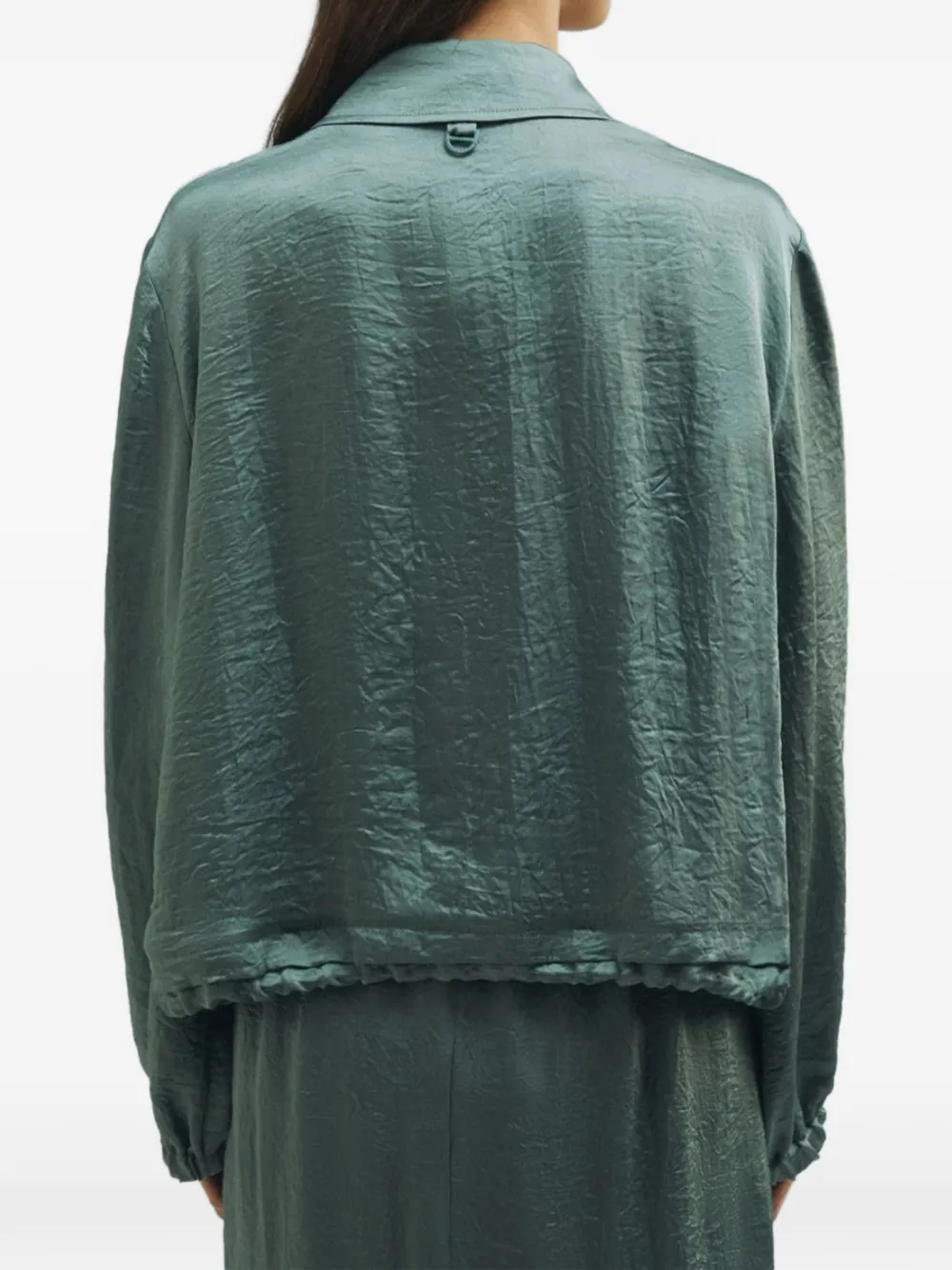  Marella Straight-fit Drawstring Jacket - Green 