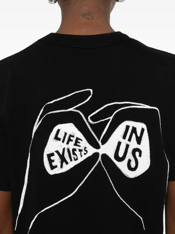 Sacai Geoff Print T-shirt | Black | FARFETCH JO