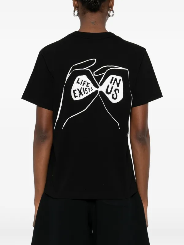 Sacai Geoff Print T-shirt | Black | FARFETCH