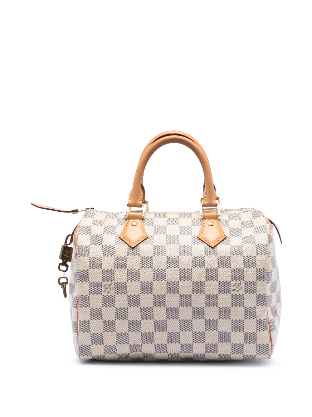 Louis Vuitton Pre-Owned 2015 Damier Azur Speedy 25 boston bag - Bianco