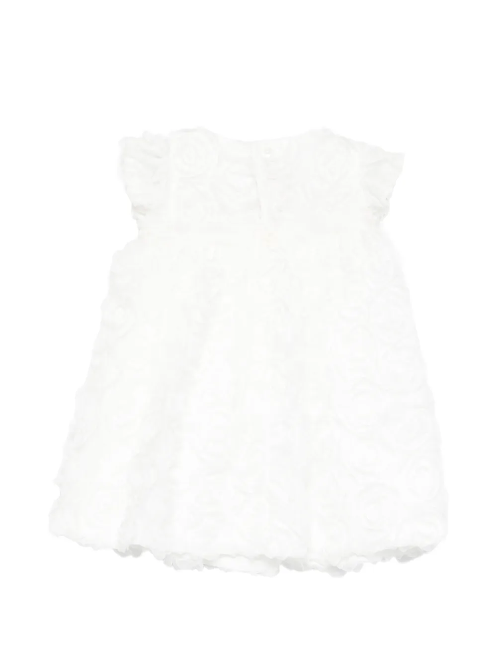 La Stupenderia Jurk met ruches en strikdetail Wit