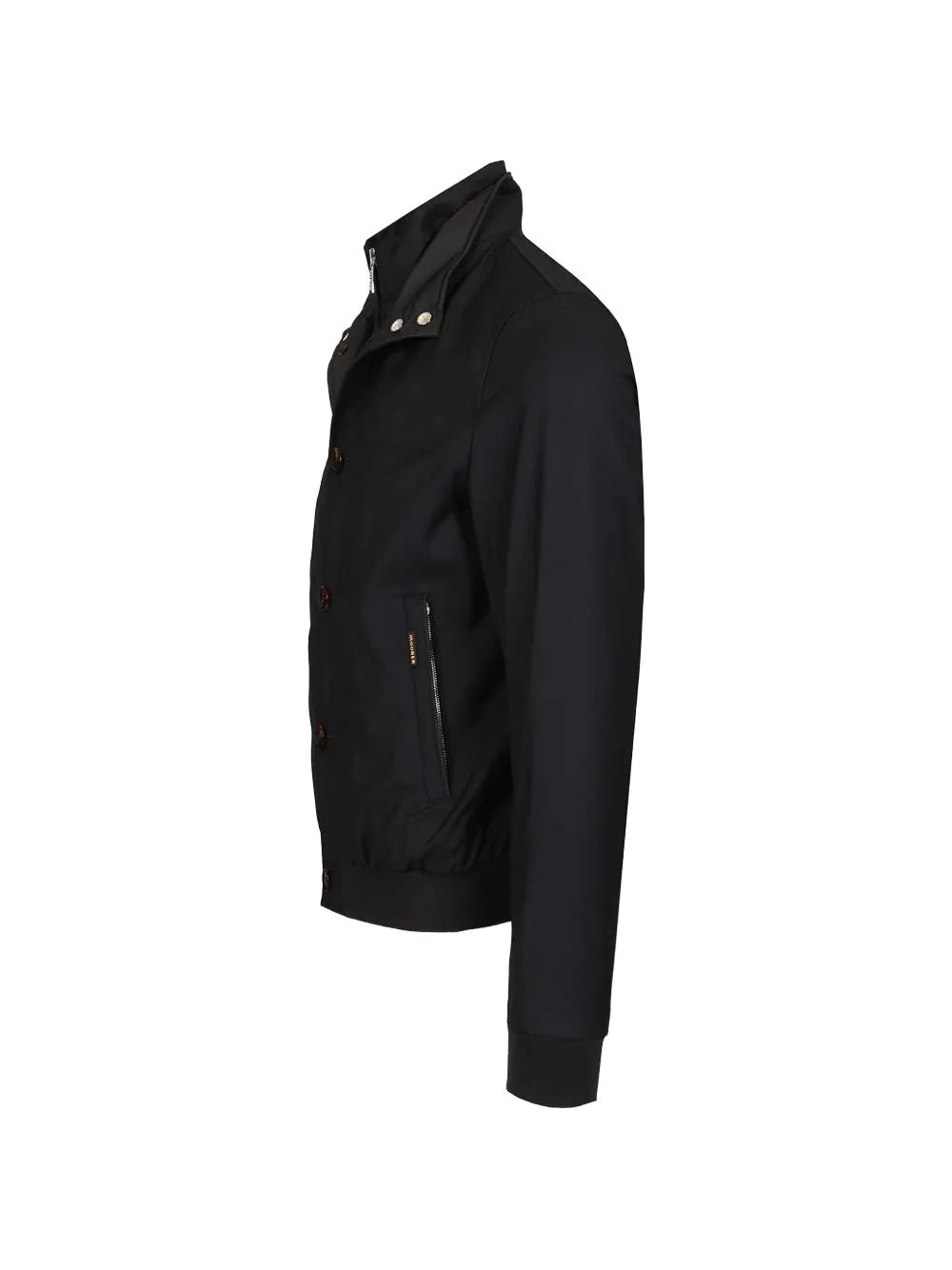  Moorer Bernie Buttoned Zip-fastening Jacket - Black 