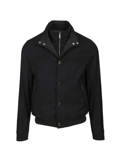 Moorer Bernie buttoned zip-fastening jacket