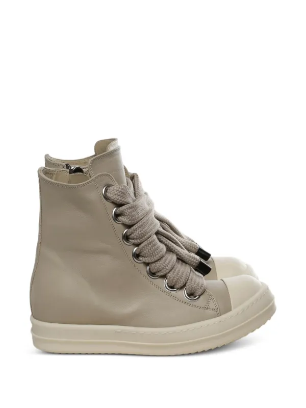 Rick Owens Lace-up Sneakers in Neutrals