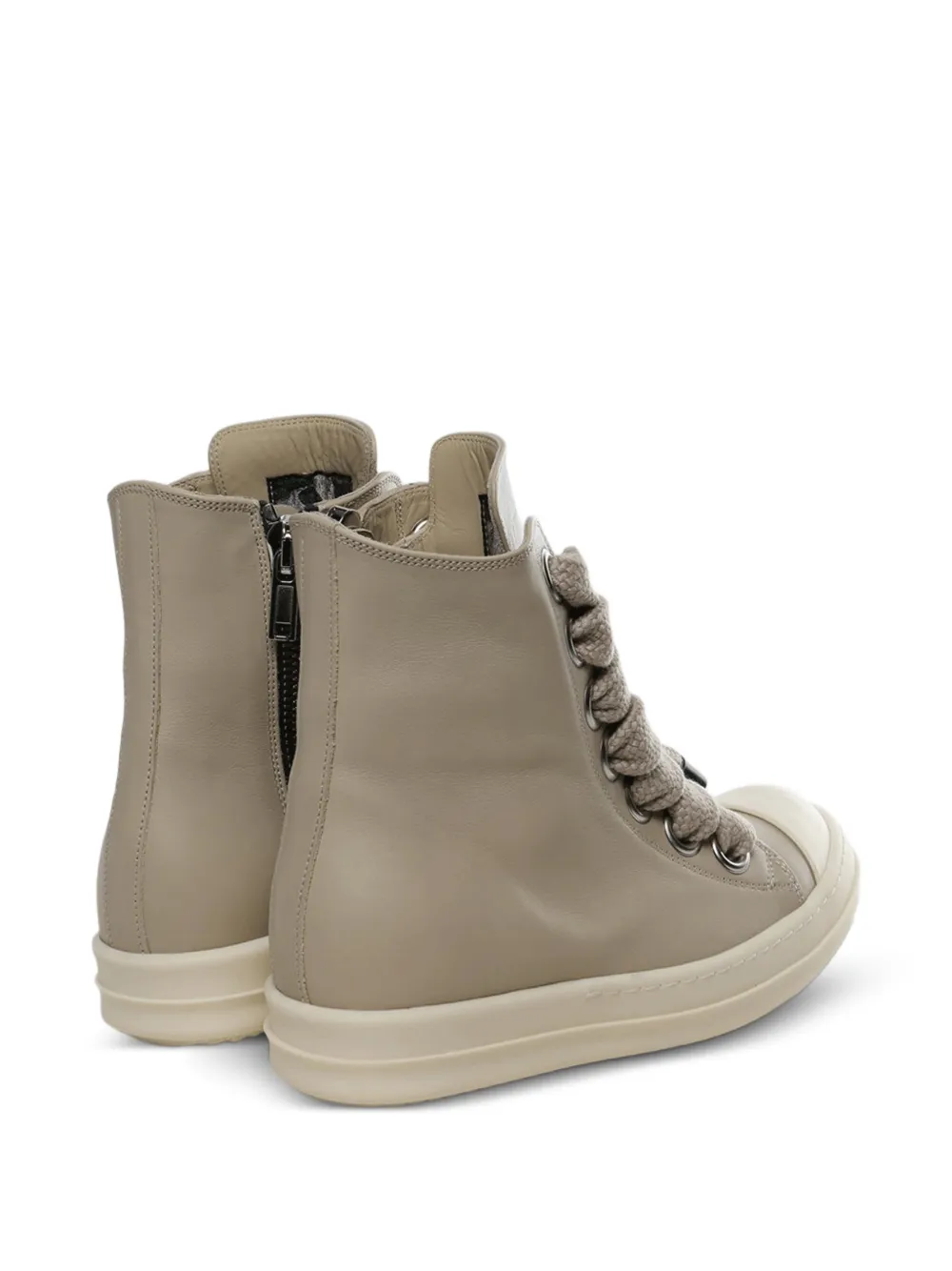 Rick Owens lace-up sneakers Beige