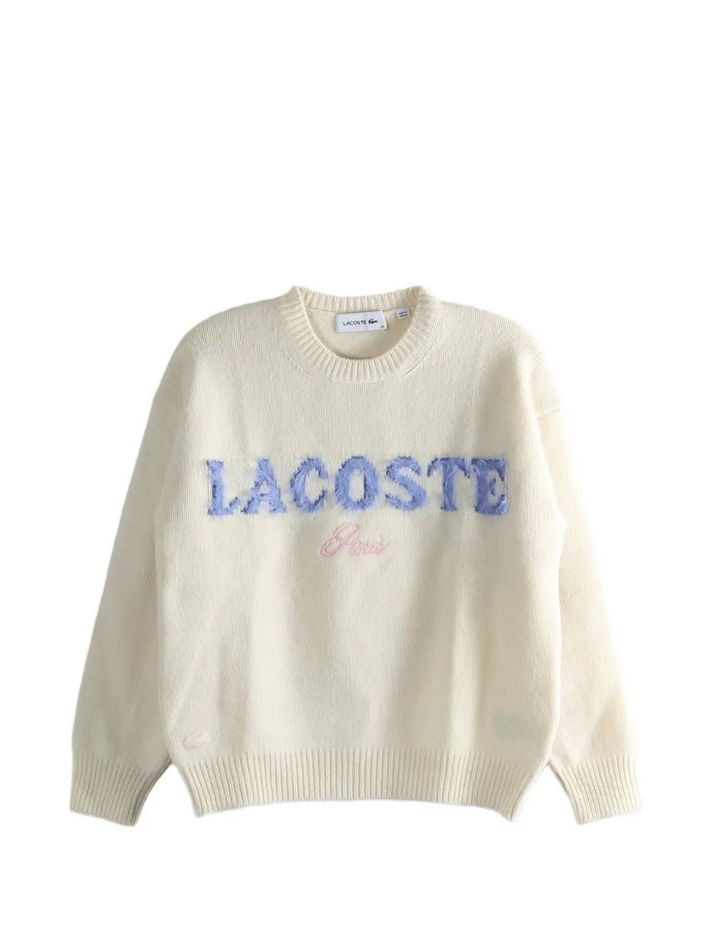 Lacoste logo-detail sweater - Nude
