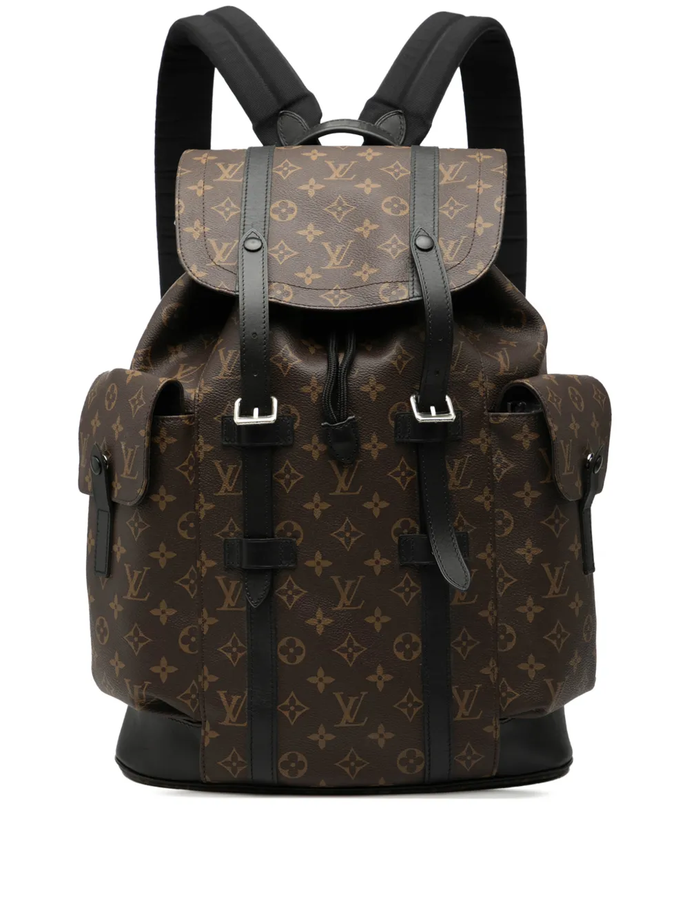 Louis Vuitton Pre-Owned 2017 Monogram Macassar Christopher MM backpack - Marrone