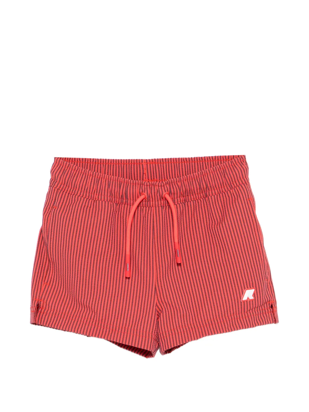 K Way Kids striped swim shorts - Rosso
