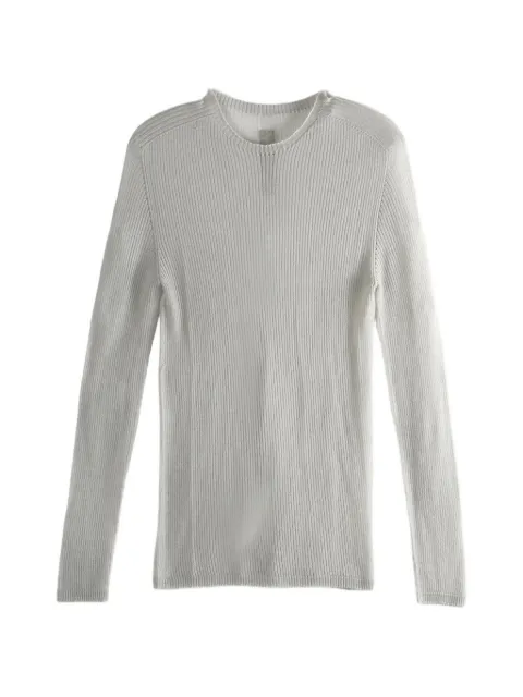Rick Owens ribbed-knit semi-sheer T-shirt